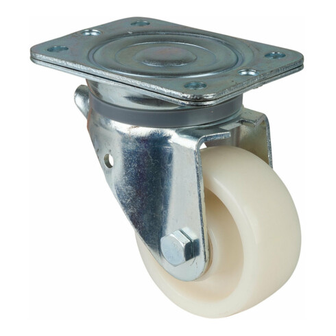 BS Rollen Roulette pivotante N100.B10, avec plaque, diamètre 100, L 45 mm 500 kg, plastique