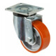 BS Rollen Roulette pivotante N100.B90, avec plaque, diamètre 100, L 40mm 280kg, fonte-polyuréthane-1