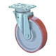 BS Rollen Roulette pivotante N100.C10, avec plaque, diamètre 200, L 50mm 600kg, fonte-polyuréthane-1