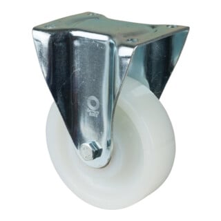 BS Rollen Roulette pivotante N110.B15 I 40 mm 600 kg blanc avec platine de fixation