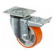 BS Rollen Roulette pivotante N120.B90, avec frein, avec plaque, Ø 100, l 40 mm-1