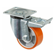 BS Rollen Roulette pivotante N120.B90, avec frein, avec plaque, Ø 100, l 40 mm