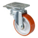 BS Rollen Roulette pivotante N120.C10, avec fixation totale, avec plaque, Ø 150, L 40 mm-1