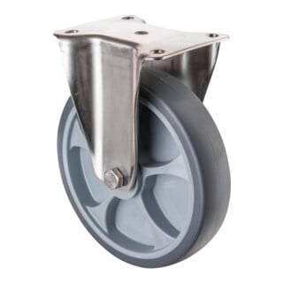 BS Rollen Roulettes de transport en acier inoxydable (H110 × I43 × P201)