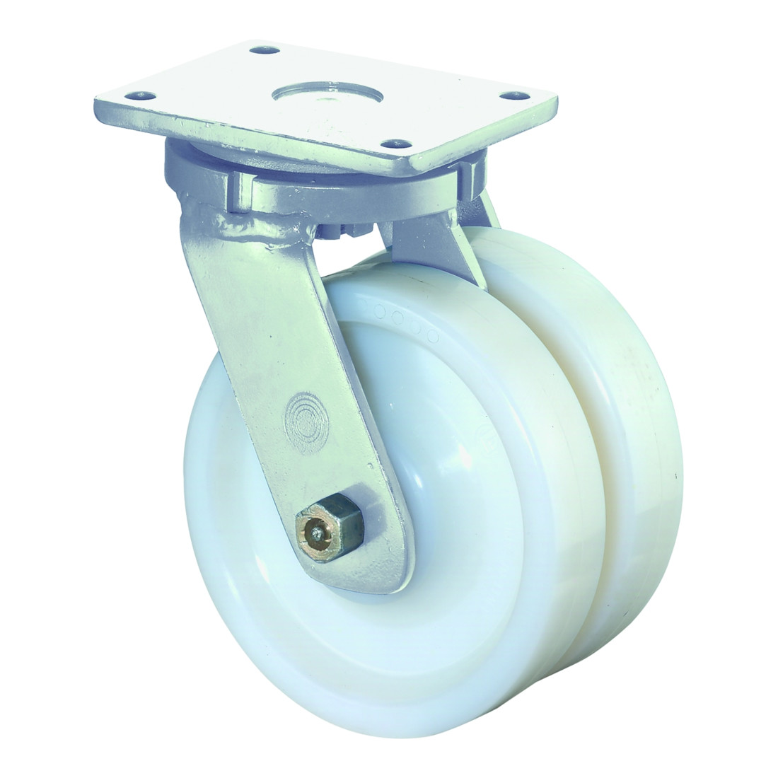 BS Rollen Schwerlastdoppelrolle S100.B15.100 Lenkrolle, Raddurchmesser 100 mm,