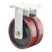 BS Rollen Schwerlastdoppelrolle S110.C10.301 Bockrolle, Raddurchmesser 300 mm,