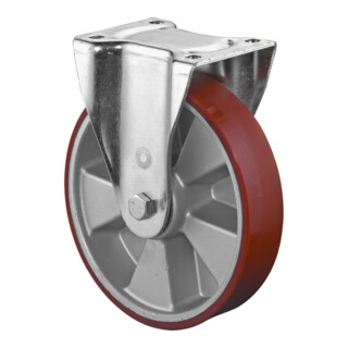 BS Rollen Schwerlastrolle, Guss-Polyurethanrad, Aluminiumfelge