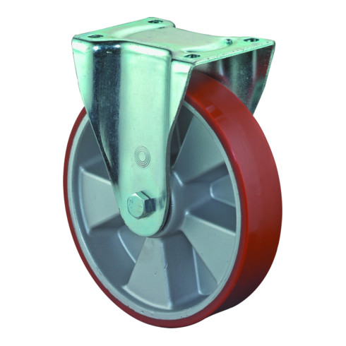 BS Rollen Schwerlastrolle, Guss-Polyurethanrad, Aluminiumfelge