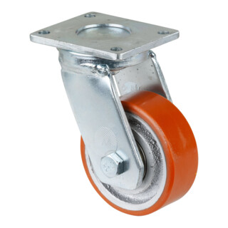 BS Schwerlastrolle Kugellager Guss-Polyurethan