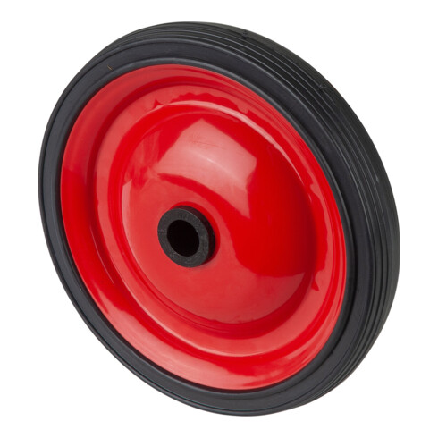 BS Rollen Stahlscheibenrad A70 Rad Ø 130mm PVC schwarz Achs Ø 12mm