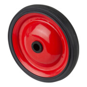 BS Rollen Stahlscheibenrad A70 Rad Ø 130mm PVC schwarz Achs Ø 12mm