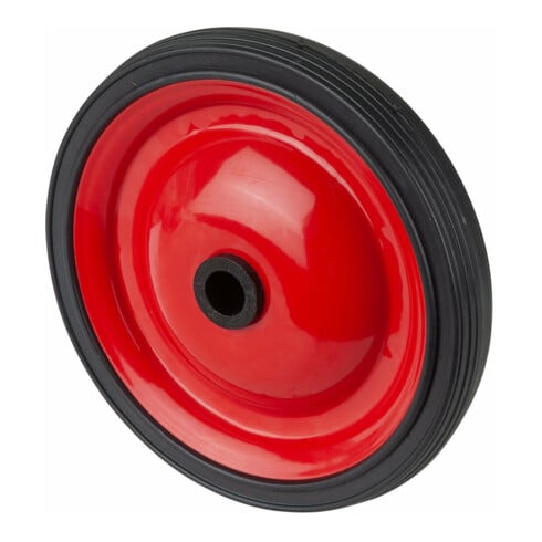 BS Rollen Stahlscheibenrad A70 Rad Ø 130mm PVC schwarz Achs Ø 12mm