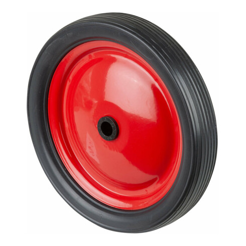 BS Rollen Stahlscheibenrad A70 Rad Ø 180mm PVC schwarz, Achs Ø 12mm
