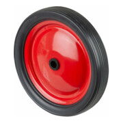 BS Rollen Stahlscheibenrad A70 Rad Ø 180mm PVC schwarz, Achs Ø 12mm