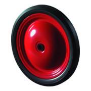 BS Rollen Stahlscheibenrad A70 Rad Ø 210mm PVC schwarz, Achs Ø 12mm