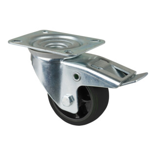 BS Rollen Transportrolle L410.B44.081.06 80mm Rollenlager schwarz