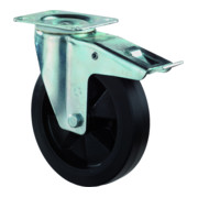 BS Transportgeräterolle mit Totalfeststeller Rollenlager Elastik