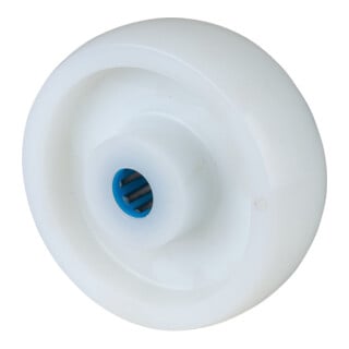 BS Roue en plastique B14 Ø 125 mm blanc Axe Ø 20 mm 750 kg