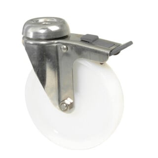 BS Roue pivotante G121.A90 avec frein total, trou arrière Ø 120 mm