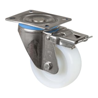 BS Roue pivotante HS120.A90 avec frein total Ø 100 mm 300 kg inoxydable