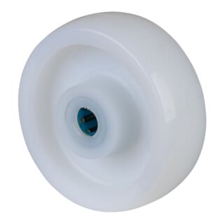 BS Roue plastique B14 Ø 100 mm blanc Axe Ø 15 mm 400 kg
