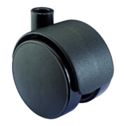 BS Roulettes Double roulette sans frein, diamètre 50 mm plastique, F77