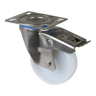 BS Roulettes Roulette pivotante H120.I90 Frein total Ø 125 mm 250 kg Inox