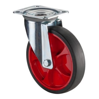 BS Roulettes Roulette pivotante L400.B44.03 Roue Ø 220 mm 220 kg Acier galvanisé