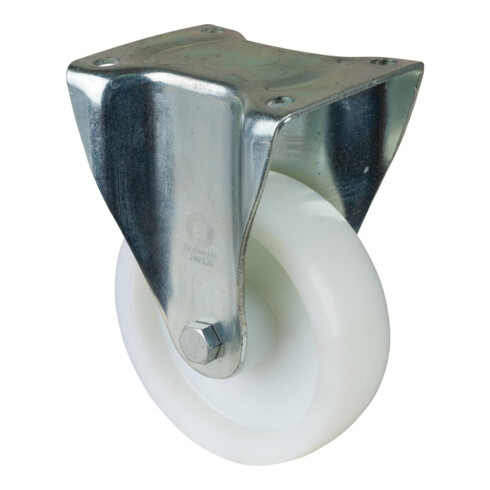 BS Schwerlast-Bockrolle D.150mm Trgf. 600kg Ku.Platte L138xB110mm