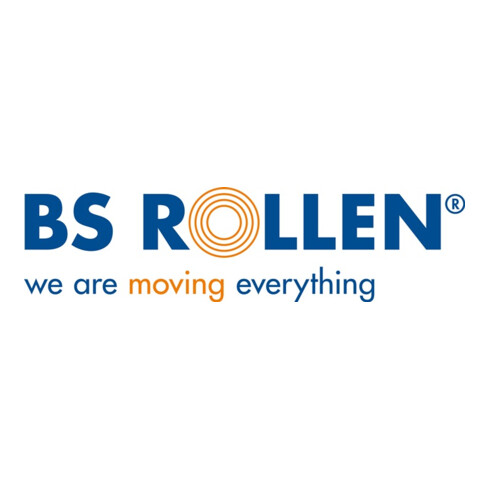 BS Schwerlast-Bockrolle D.250mm Trgf. 2200kg Guß-Polyurethan Platte L255xB200mm
