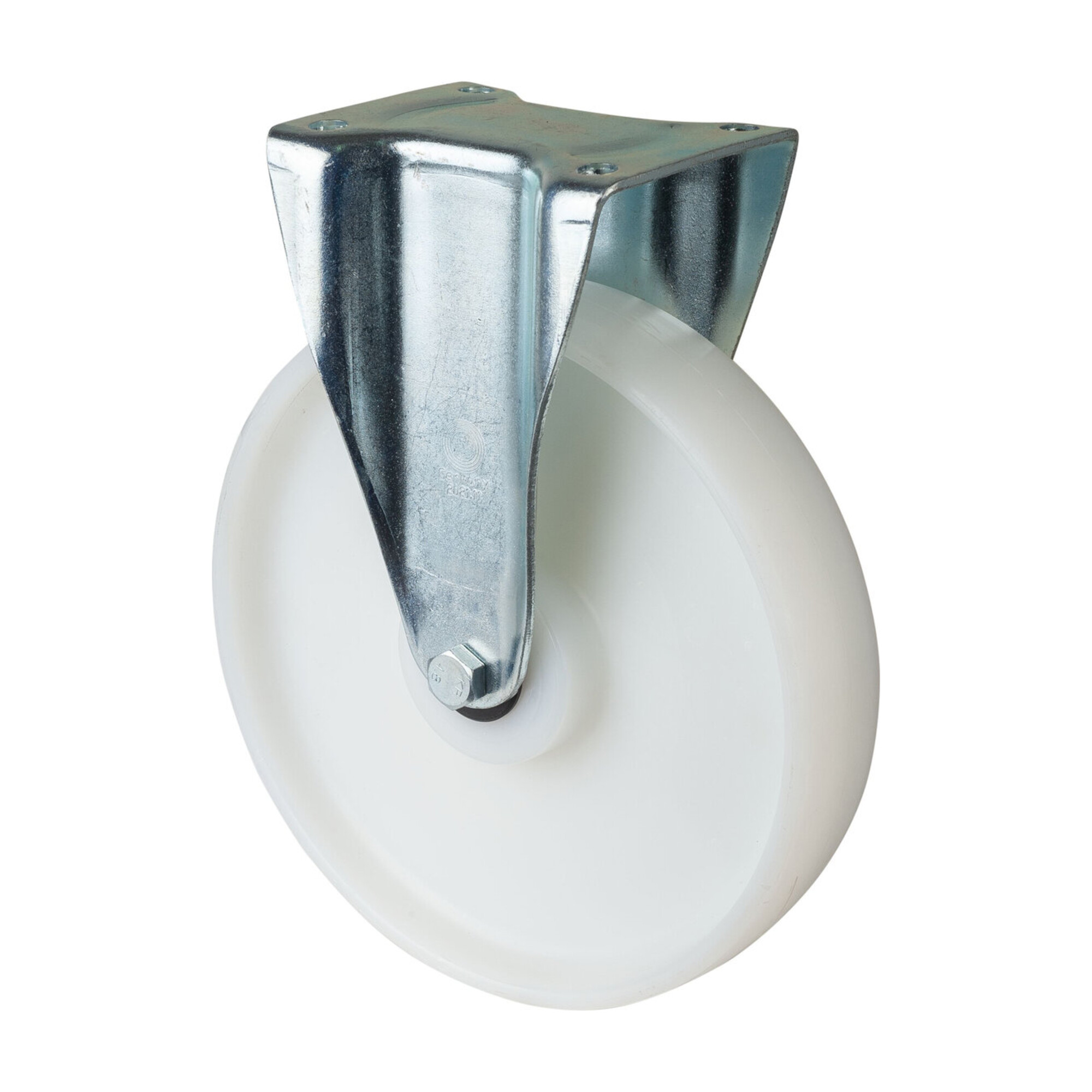 BS Schwerlast-Bockrolle D.250mm Trgf. 600kg Ku.Platte L138xB110mm ; BS Rollen