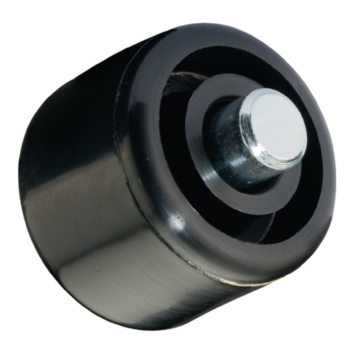 BS Stollenrolle D. 25mm Trgf. 50kg Harte Lauffläche f. weiche Böden
