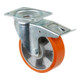 BS wielen Transportwiel L420.B90.160 Zwenkwiel met totale rem, wieldiameter 160 mm,