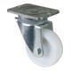 BS Zwaarlast zwenkwiel D.125mm Trgf. 600kg Ku.Platte L138xB110mm