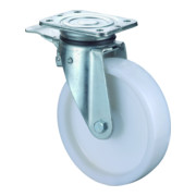 BS Zwaarlastwiel met rem Rollager Polyamide