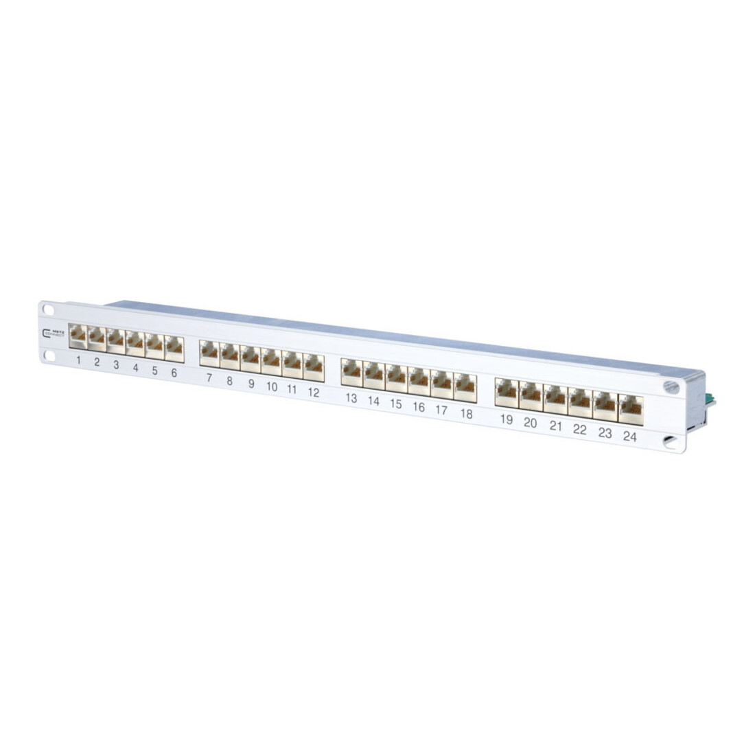 BTR NETCOM 24-Port Panel E-DAT C6 1HE Alu TN MP24