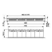 BTR NETCOM 24-Port Panel E-DAT C6A 1HE modular Alu TN EDATC6A-MP24-mod-4
