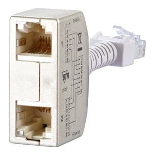 BTR NETCOM Adaptateur de partage de câble Ethernet/ISDN 130548-02-E