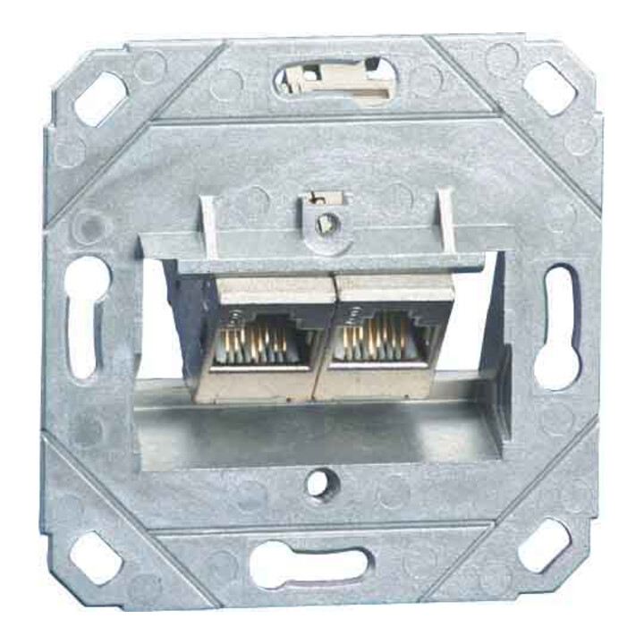BTR NETCOM Anschlussdose C6Amodul UP0 2Port 180 TN C6Amod-2UP0-180