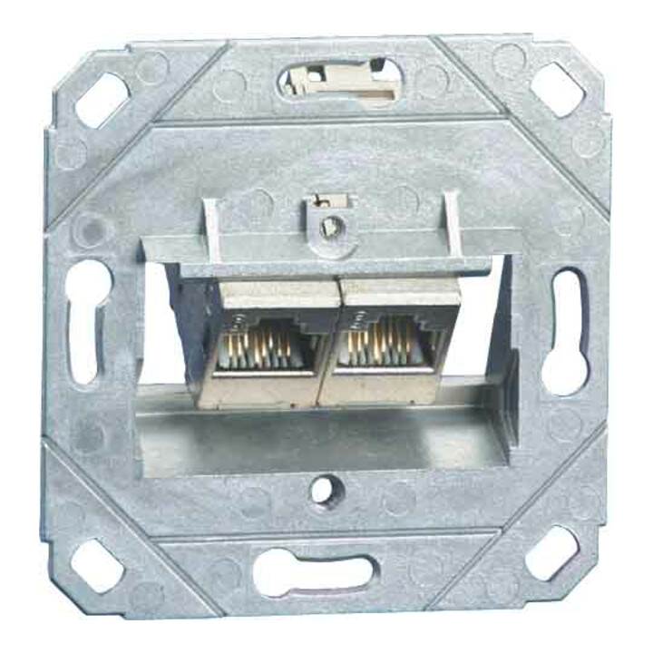 BTR NETCOM Anschlussdose C6Amodul UP0 2Port 270 TN C6Amod-2UP0-270