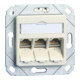 BTR NETCOM Anschlussdose C6Amodul Upk 3Port 180 Upk,rws TN C6Amod-3UPk-180rw