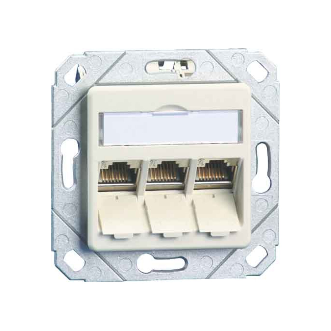BTR NETCOM Anschlussdose C6Amodul Upk 3Port 180 Upk,rws TN C6Amod-3UPk-180rw
