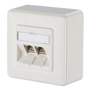 BTR NETCOM Anschlussdose, Cat.6A 2xRJ45,AP,rws TN E-DATmod-2AP-rws-3