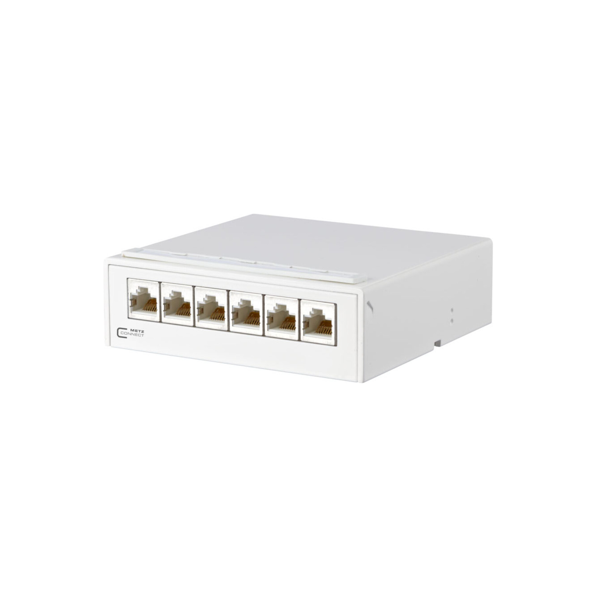 BTR NETCOM AP-Verteiler 6Port C6A 6xRJ45, rws TN EDATC6A-6AP-rws ; Metz Connect