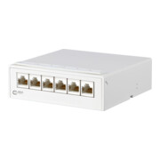 BTR NETCOM AP-Verteiler 6Port C6A 6xRJ45, rws TN EDATC6A-6AP-rws-3