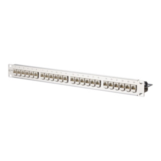 BTR NETCOM Baie de brassage C6A module 24 ports 1U acier inoxydable équipé TN C6Amod-MP24-Edst