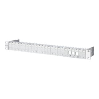 BTR NETCOM Baie de brassage modulaire 24 ports 1U RAL7035 vide TN MPP24-7035-leer