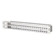 BTR NETCOM Baie de brassage modulaire 48 ports 1,5U acier inoxydable vide TN MPP48-Edst-leer-3