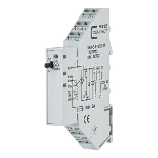 BTR NETCOM Bloc de connexion 24AC/DC KRA-S-F10/21-21 2W