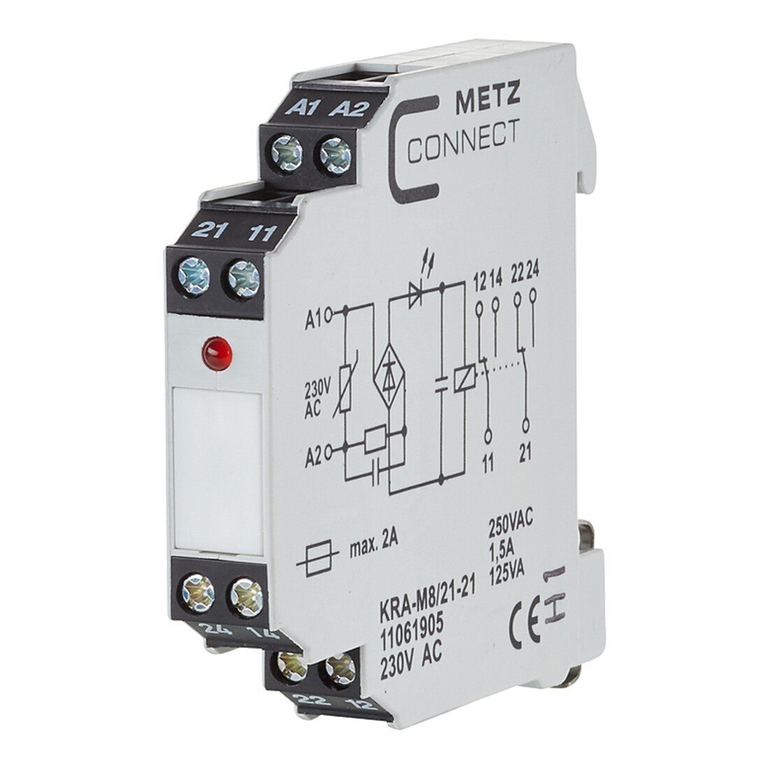 BTR NETCOM Bloc de connexion 2W KRA-M8/21-21 230AC